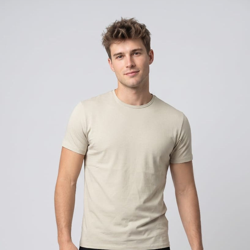 Essential Crew Tee Sand