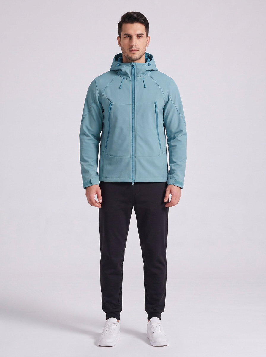 Softshell Hooded Jacket Azul - modelo