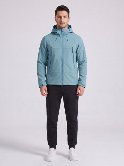 Softshell Hooded Jacket Azul - modelo