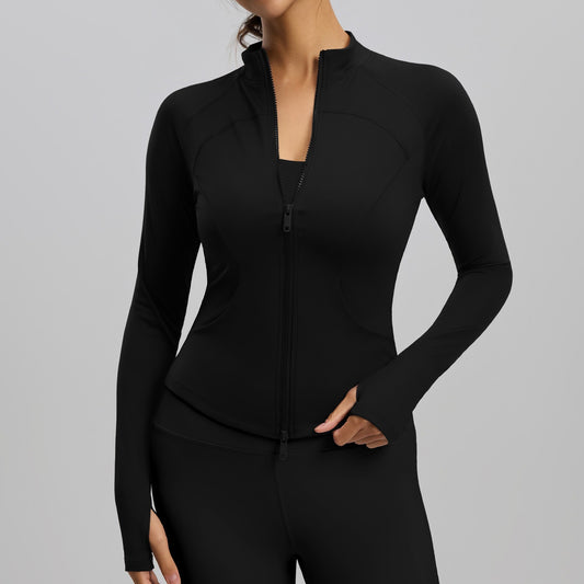 Contour Zip Jacket Black