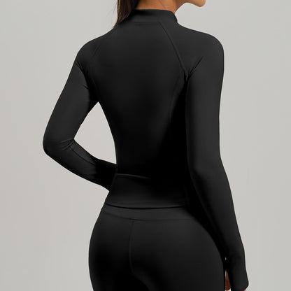 Contour Zip Jacket Black - espalda