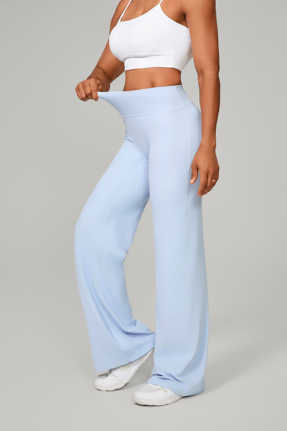 Flow High-Rise Wide Leg Pant - Celeste