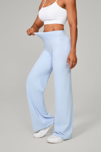 Flow High-Rise Wide Leg Pant - Celeste