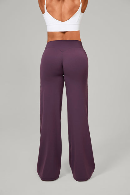 Flow High-Rise Wide Leg Pant - Morado