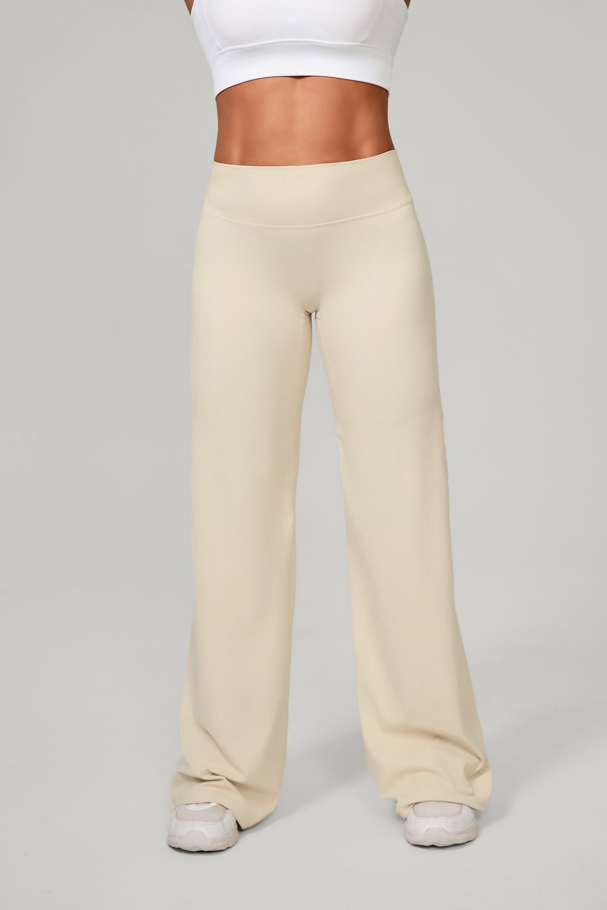 Flow High-Rise Wide Leg Pant - Crema