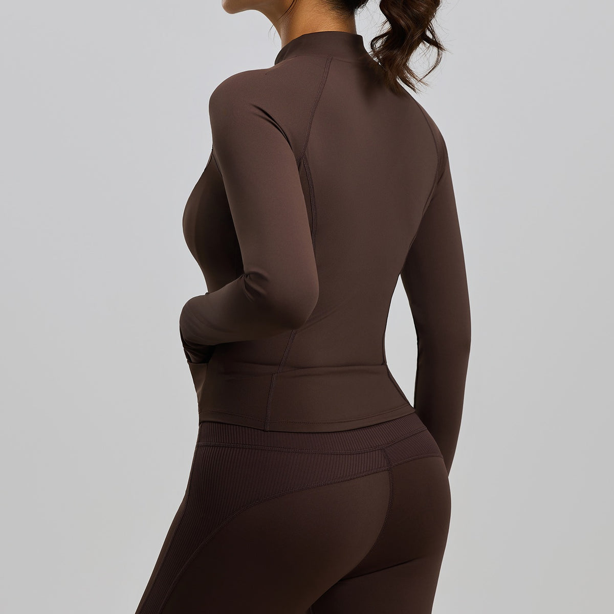 Contour Zip Jacket Espresso - espalda