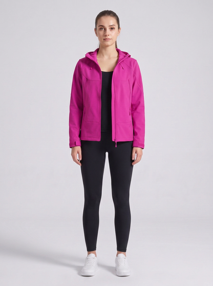 Softshell Hooded Jacket Fucsia - mujer