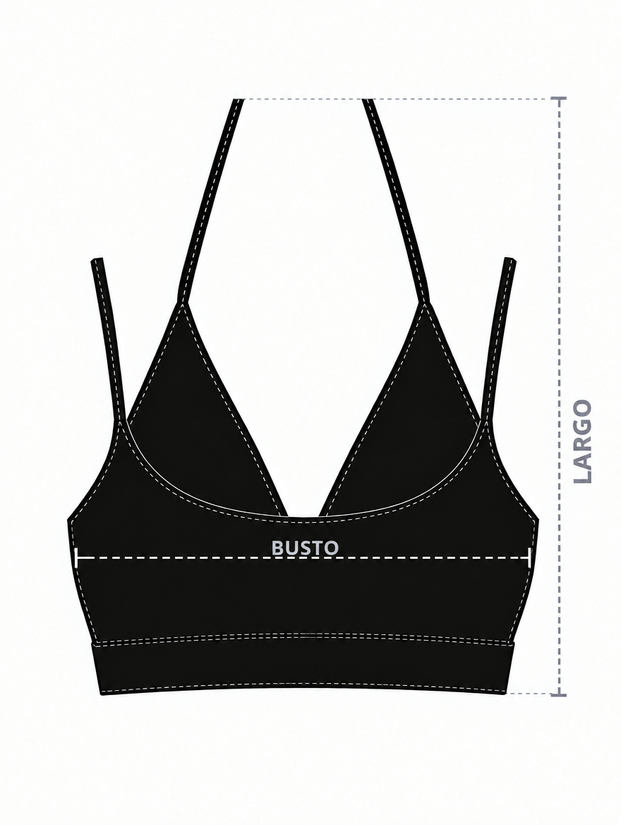 Stripe Halter Bra