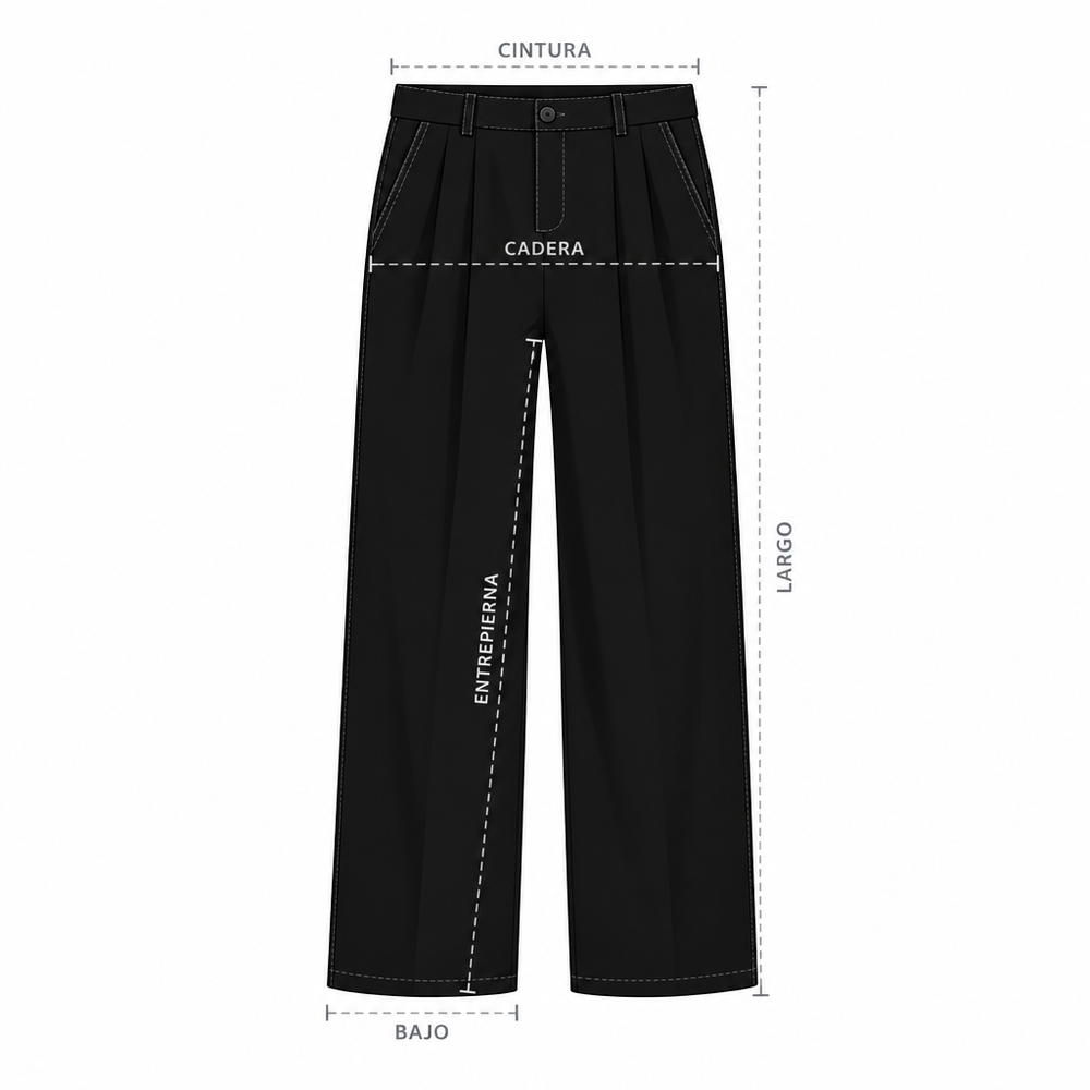 Wide Leg Pleated Pant