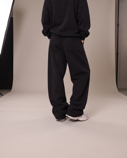 Heavyweight Wide Leg Pants Negro - mujer, espalda