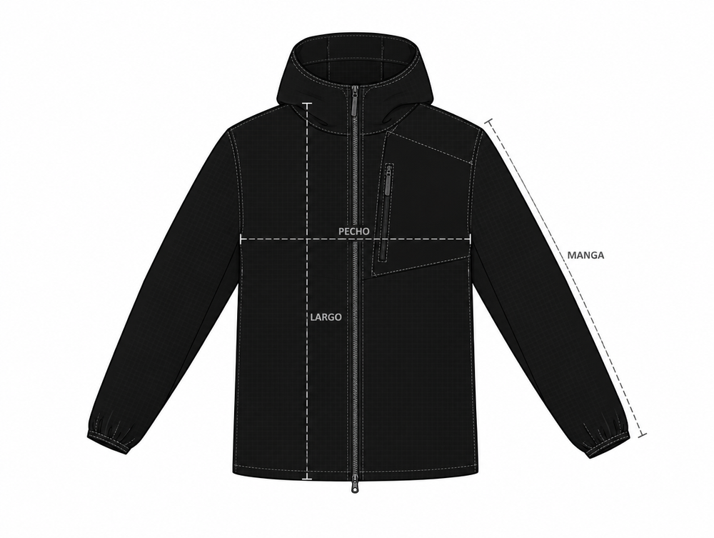 Grid Hooded Jacket