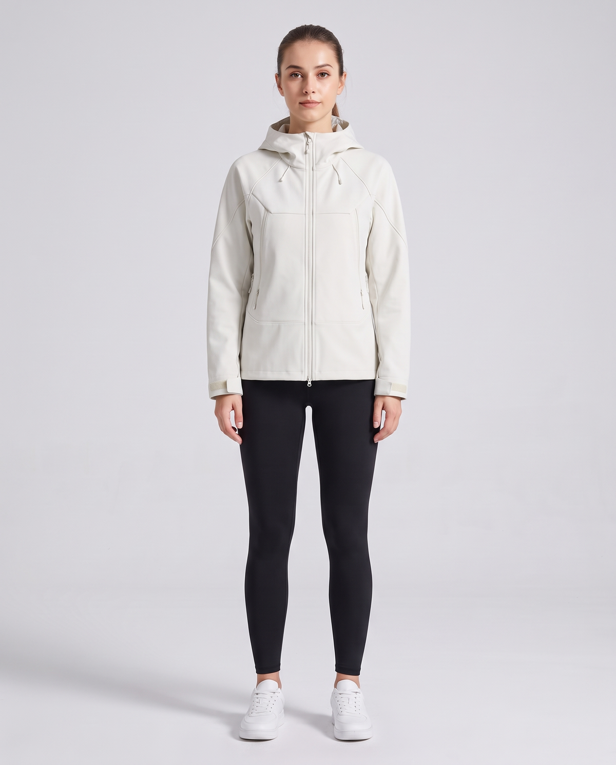 Softshell Hooded Jacket Hueso - mujer