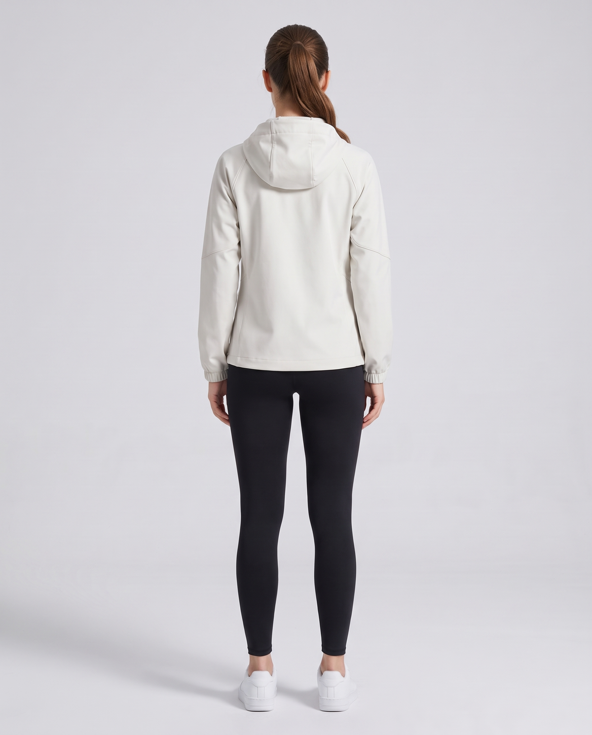 Softshell Hooded Jacket Hueso - mujer, espalda
