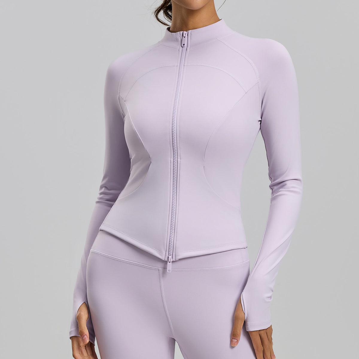 Contour Zip Jacket Lavender