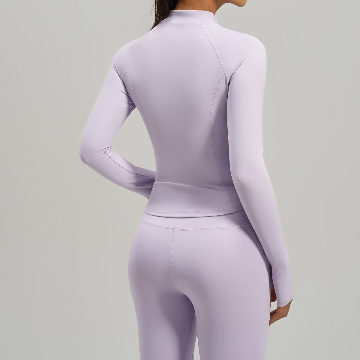 Contour Zip Jacket Lavender - espalda