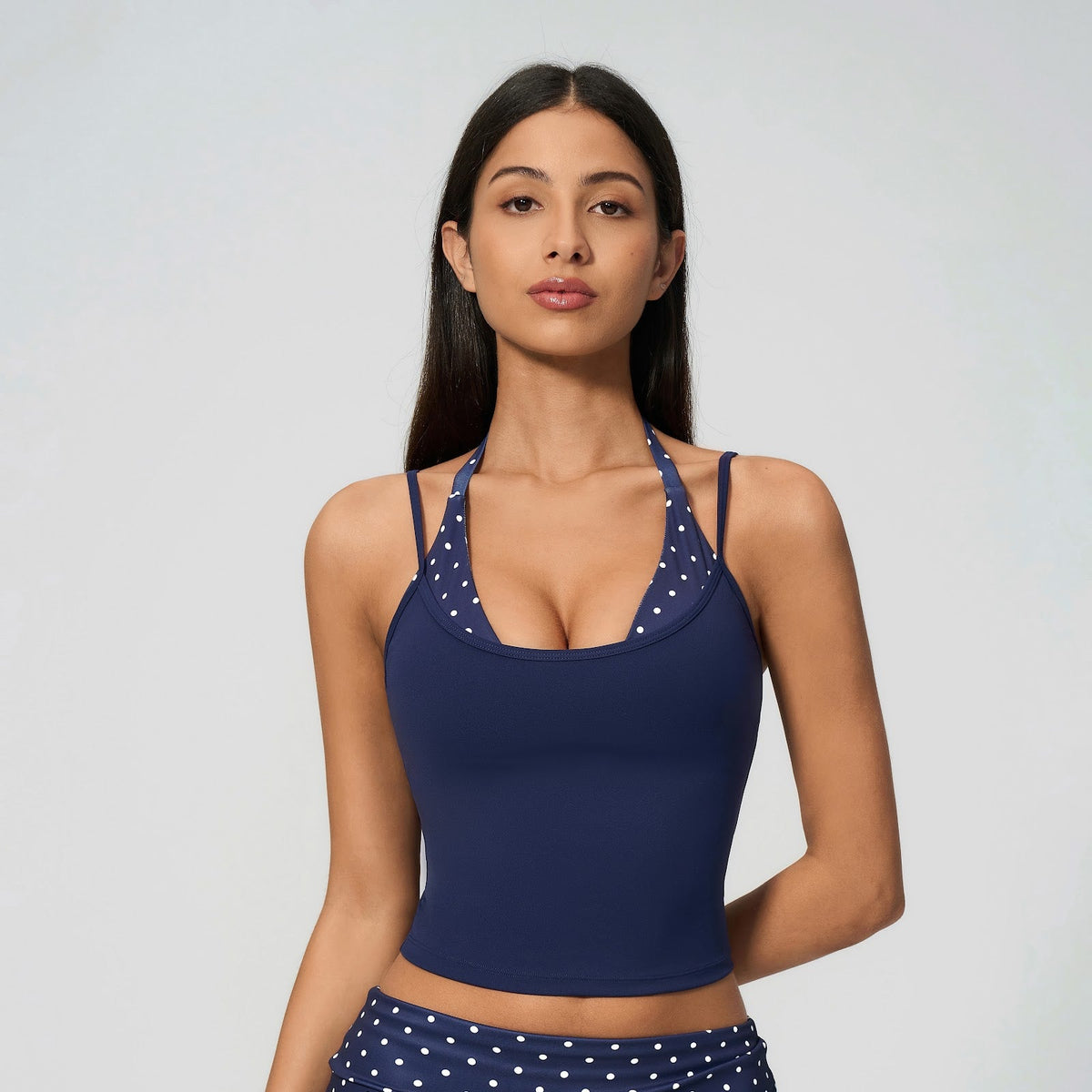 Polka Dot Layered Cami - Marino