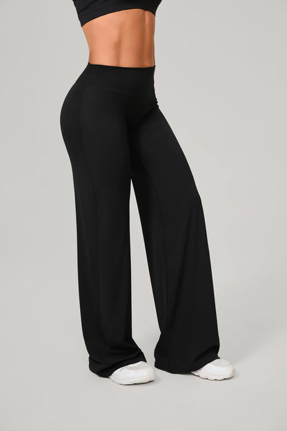 Flow High-Rise Wide Leg Pant - Negro