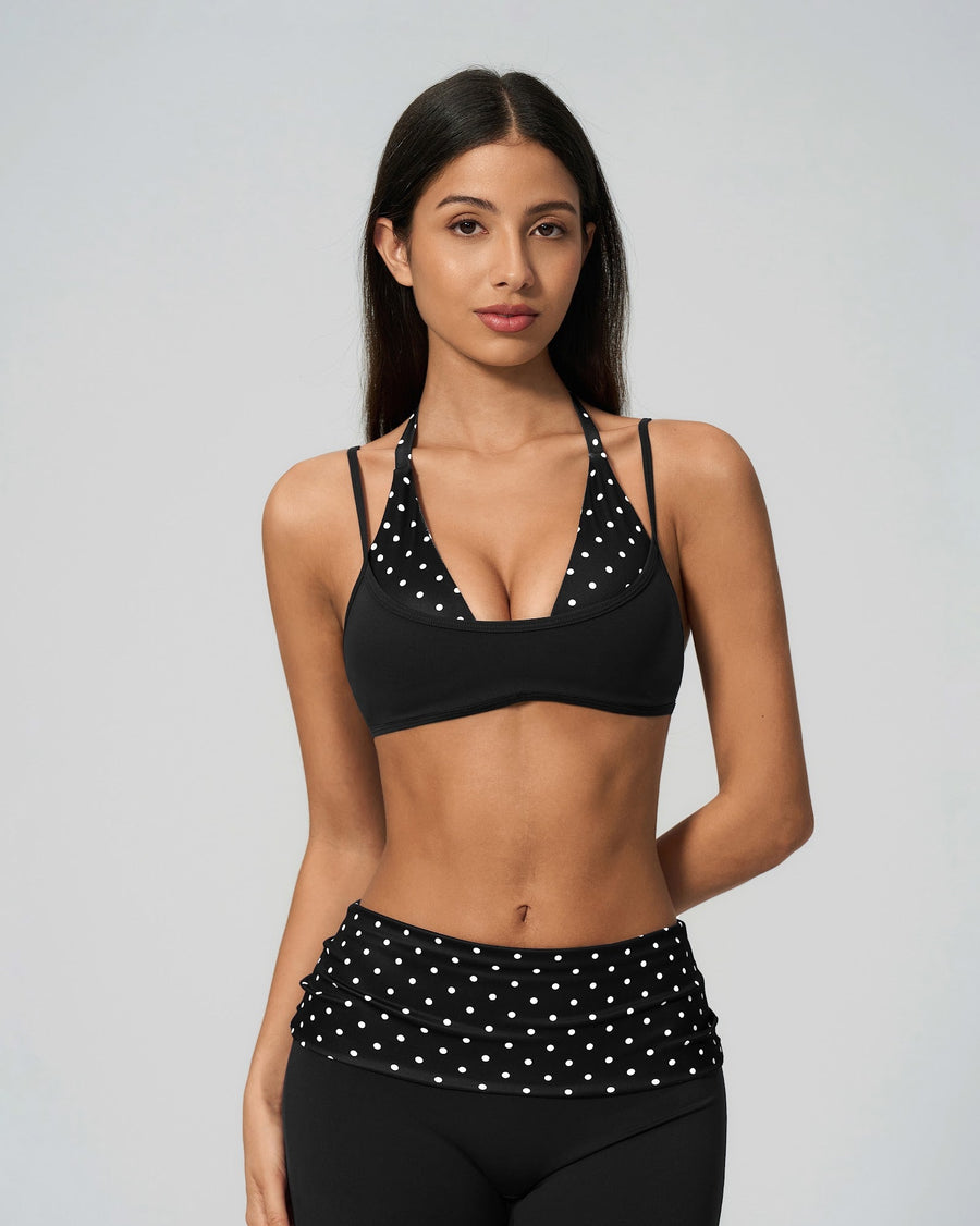 Polka Dot Halter Bra