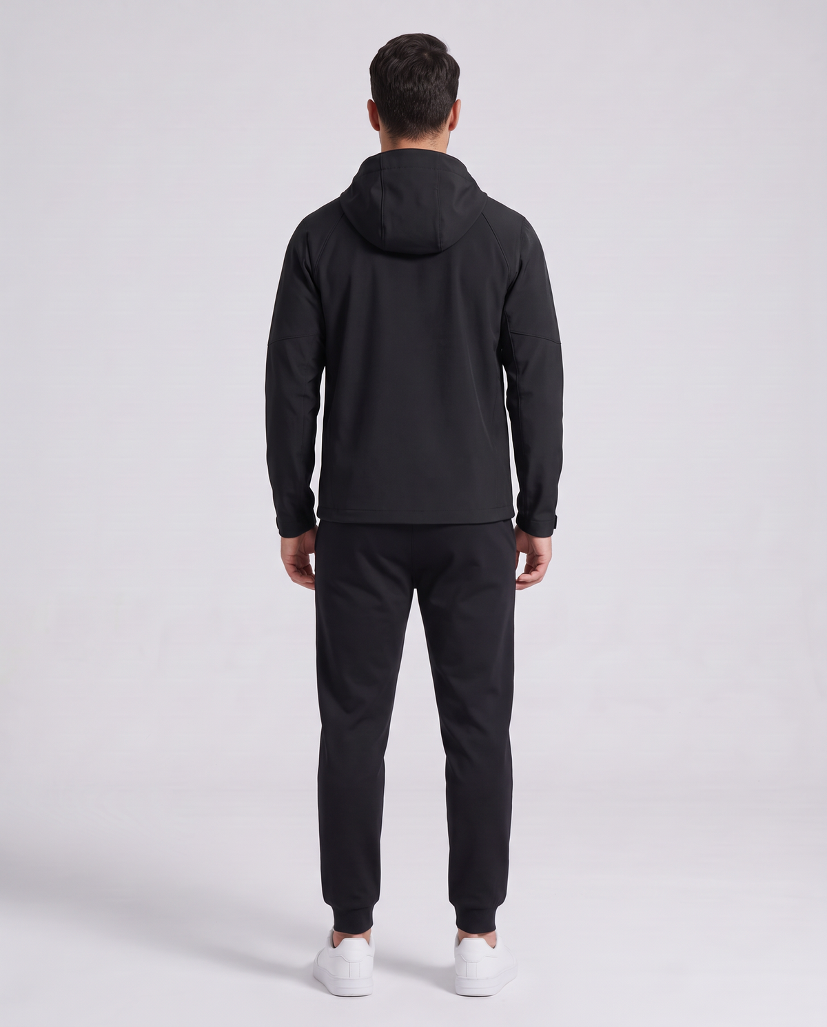 Softshell Hooded Jacket Negro - espalda