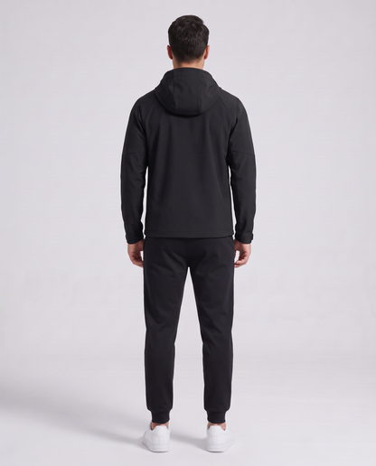 Softshell Hooded Jacket Negro - espalda