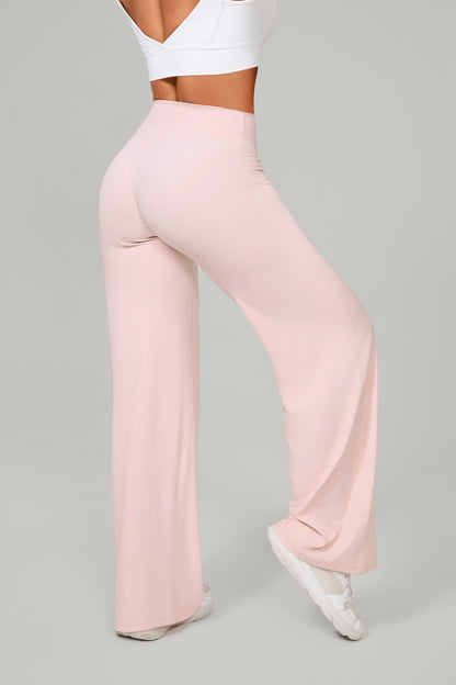 Flow High-Rise Wide Leg Pant - Rosa