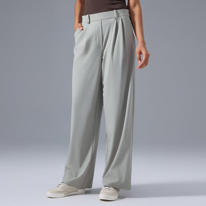 Wide Leg Pleated Pant Sage