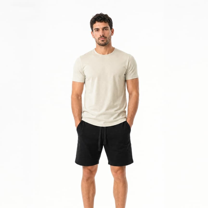 Lyocell Curved Hem Tee Sand