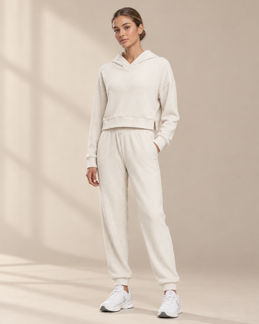 Sunday Rib Hoodie Set
