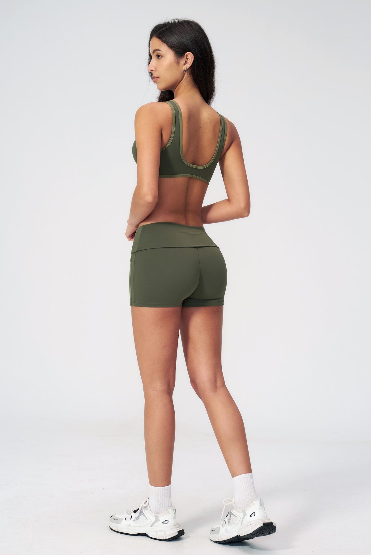 Side Stripe Bike Short - Verde
