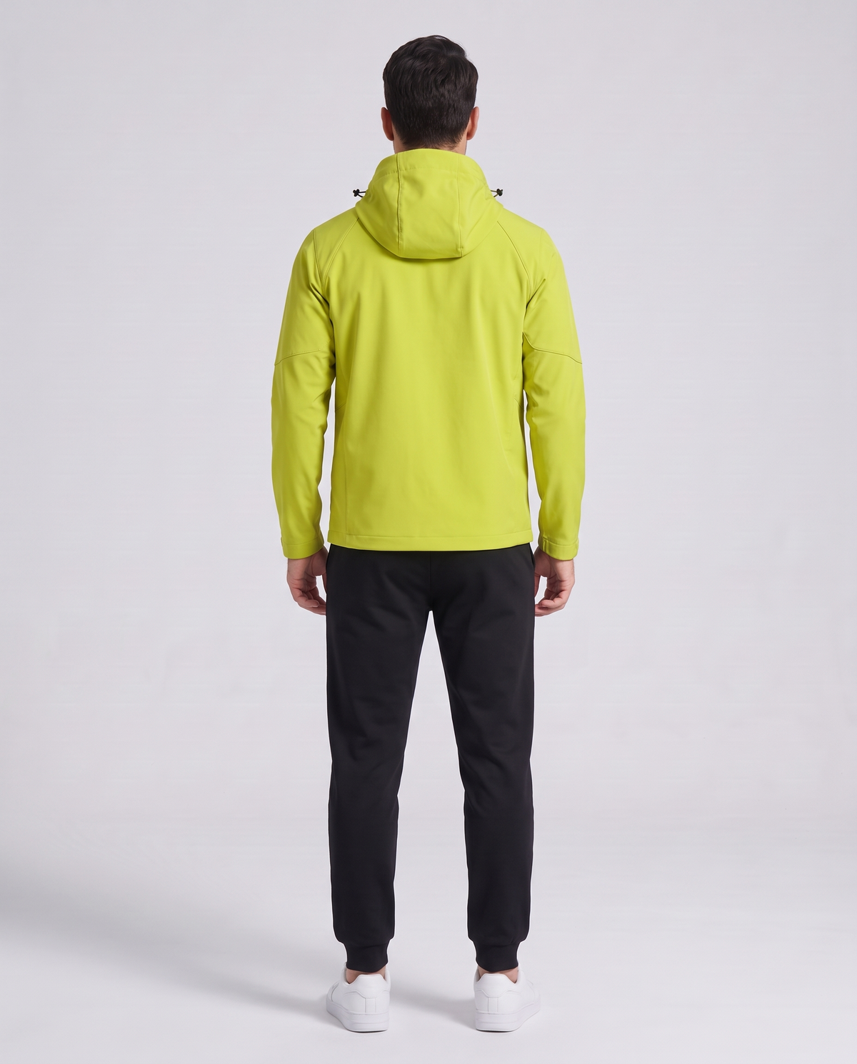 Softshell Hooded Jacket Verde - espalda