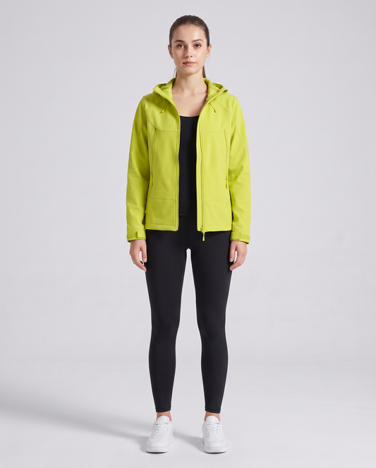 Softshell Hooded Jacket Verde - mujer
