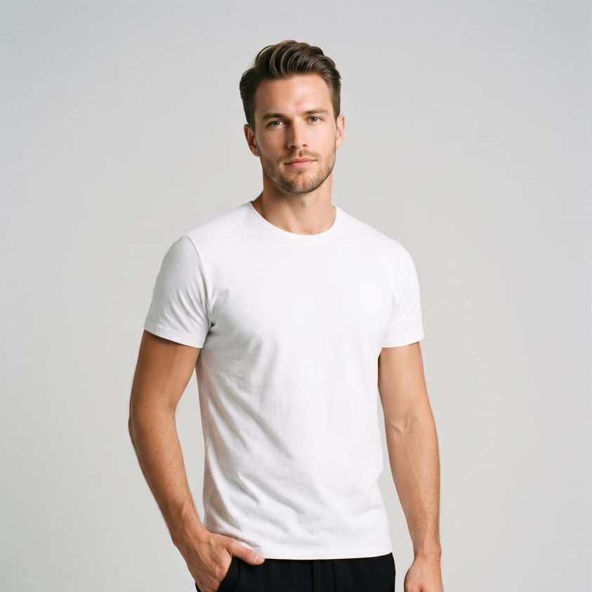Essential Crew Tee White