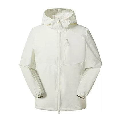 Grid Hooded Jacket White - producto